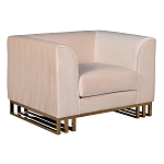 Кресло велюровое бежевое Cubic Silhouette варинант исполнения - 1 | Loft Concept в Орле