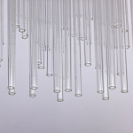 Люстра круглая с прозрачными стеклянными трубками Nembus варинант исполнения - 7 | Loft Concept в Орле