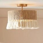 Люстра круглая плетеная с кисточками Solar Glow варинант исполнения - 5 | Loft Concept в Орле