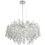 Люстра с хрустальными подвесками на металлических ветках Fairytree Light Silver Chandelier 14 варинант исполнения - 2 | Loft Concept в Орле