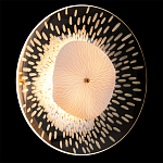 Бра с белым рельефным плафоном и стеклом с рисунком FLOW варинант исполнения - 2 | Loft Concept в Орле