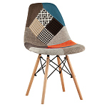 Стул с обивкой в технике пэчворк DSW варинант исполнения - 1 | Loft Concept в Орле