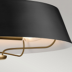 Подвесной светильник с конусовидным металлическим абажуром черного цвета Kichler варинант исполнения - 16 | Loft Concept в Орле