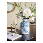 Ваза с мотивами цветущего сада с попугаями Vase Inspired by Nature варинант исполнения - 5 | Loft Concept в Орле