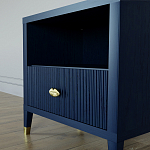 Прикроватная тумбочка с полкой Elsa Dreams Blue варинант исполнения - 3 | Loft Concept в Орле