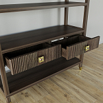 Стеллаж с двумя ящиками Elsa Dreams Walnut варинант исполнения - 3 | Loft Concept в Орле