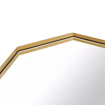 Зеркало золотистое восьмиугольной формы Octagon варинант исполнения - 2 | Loft Concept в Орле