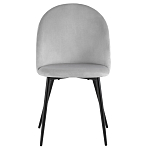 Мягкий стул в сером велюре Miruna Chair варинант исполнения - 2 | Loft Concept в Орле