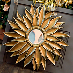 Зеркало-солнце с золотыми с лучами Rays of Peace варинант исполнения - 3 | Loft Concept в Орле