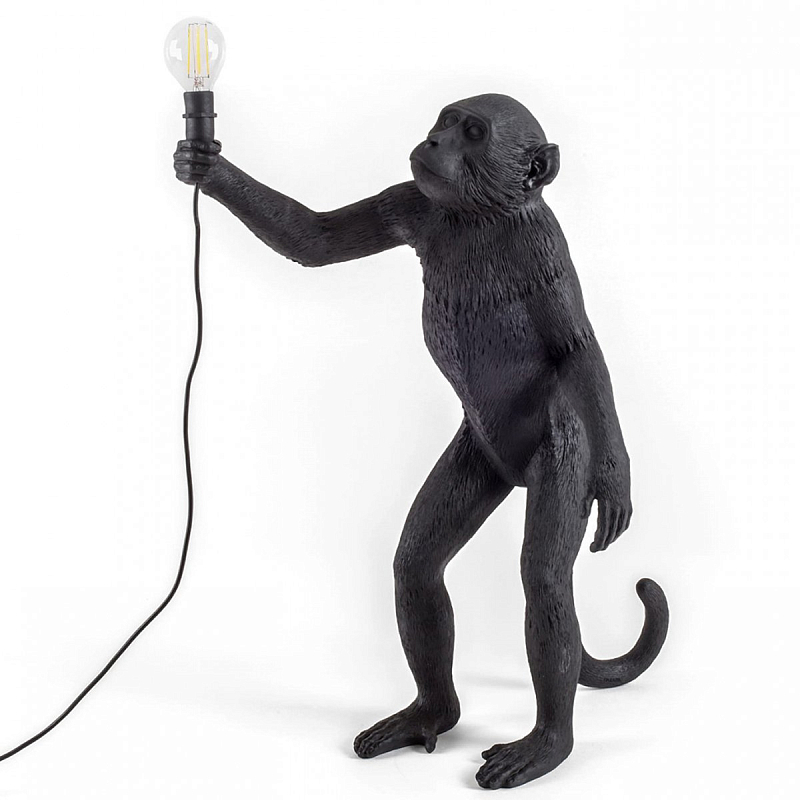 Настольная лампа SELETTI MONKEY LAMP STANDING VERSION Черный Настольная лампа SELETTI MONKEY LAMP STANDING VERSION Черный в Орле | Loft Concept