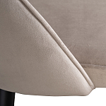 Стул велюровый серо-бежевый Schelde Gray Beige варинант исполнения - 4 | Loft Concept в Орле