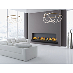 Люстра подвесная круглая золотого цвета с белыми изогнутыми световыми линиями Luke Lampco Tracer Lamp варинант исполнения - 12 | Loft Concept в Орле