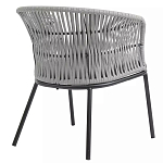 Кресло с декоративным плетением на спинке и подлокотниках Armchair Weaving варинант исполнения - 3 | Loft Concept в Орле