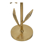 Столик с золотистым основанием в виде цветка и круглой мраморной столешницей Golden Snowdrop варинант исполнения - 4 | Loft Concept в Орле