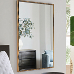 Зеркало прямоугольное в фактурной золотой раме Reflective Fabric варинант исполнения - 6 | Loft Concept в Орле