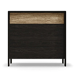 Комод 4 ящика с подсветкой на рельефном фасаде Warm Industrial варинант исполнения - 1 | Loft Concept в Орле