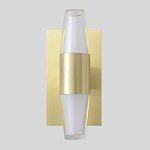 Бра с золотым основанием и прозрачным плафоном цилиндрической формы Golden Geometry варинант исполнения - 1 | Loft Concept в Орле