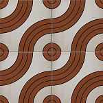 Дизайнерская плитка с узором Дорожки 2 варинант исполнения - 1 | Loft Concept в Орле