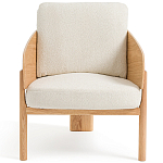 Кресло с каркасом из массива дуба Gallin Chair Boucle варинант исполнения - 2 | Loft Concept в Орле