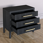 Тумба Primo  с тремя ящиками шпон Черный дуб варинант исполнения - 4 | Loft Concept в Орле