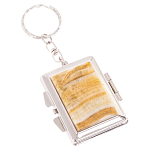 Зеркало брелок складное двухстороннее из натурального камня Оникс Silver Stone Mirrors варинант исполнения - 1 | Loft Concept в Орле