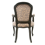 Полукресло с мягкой обивкой из льна на 4-х ножках из массива березы Gladys Armchair варинант исполнения - 2 | Loft Concept в Орле