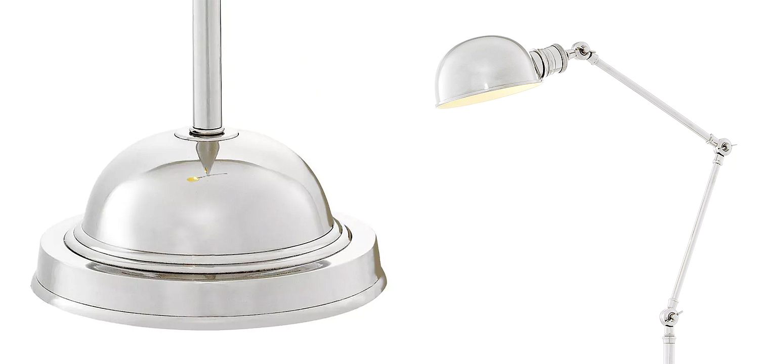 Торшер Eichholtz Floor Lamp Soho Nickel Торшер Eichholtz Floor Lamp Soho Nickel - Loft-Concept в Орле
