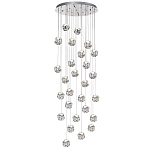 Люстра каскадня с 27-ю прозрачными шарообразными подвесами Bubbles Bocci варинант исполнения - 4 | Loft Concept в Орле