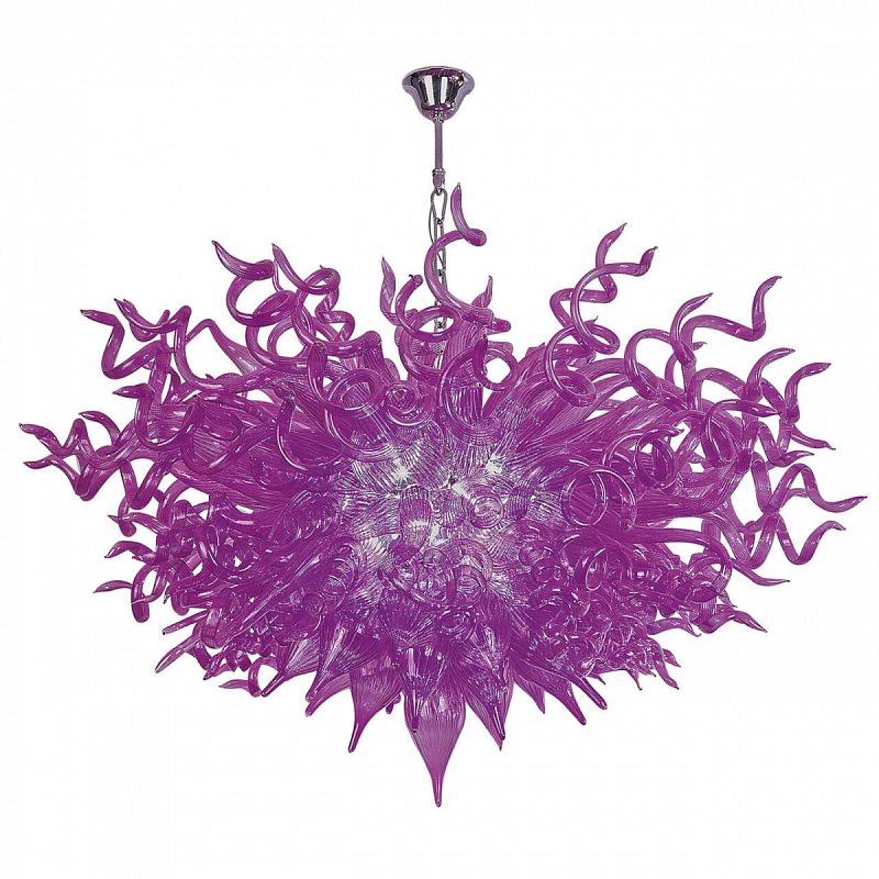 Люстра Jellyfish Tentacles Фиолетовый Хром Люстра Jellyfish Tentacles Фиолетовый Хром в Орле | Loft Concept