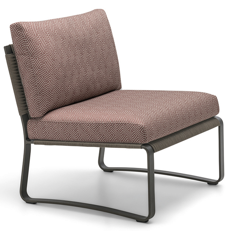 Дизайнерское уличное кресло на металлическом каркасе PHOENIX Armchair Графитовый Коричневый Серый Дизайнерское уличное кресло на металлическом каркасе PHOENIX Armchair Графитовый Коричневый Серый в Орле | Loft Concept