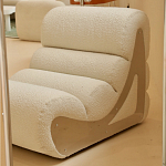 Кресло мягкое без подлкотников White Sheepskin Armchair варинант исполнения - 1 | Loft Concept в Орле