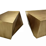 Комплект из 2-х дизайнерский журнальных столов геометрической формы Ribefyk варинант исполнения - 1 | Loft Concept в Орле