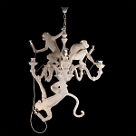 Люстра с тремя фигурами обезьян с лампочками в руках белого цвета Hanging Monkey варинант исполнения - 2 | Loft Concept в Орле