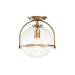 Потолочный светильник с прозрачным стеклянным шаром с эффектом пузырьков Hinkley варинант исполнения - 13 | Loft Concept в Орле