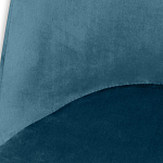 Барный стул вращающийся со спинкой Синий Велюр Vendramin Chair варинант исполнения - 4 | Loft Concept в Орле