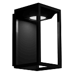 Уличный настенный светильник прямоугольной формы черного цвета Geometric Glow варинант исполнения - 1 | Loft Concept в Орле