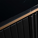 Комод черный округлой формы с рельефным фасадом Black Cut варинант исполнения - 4 | Loft Concept в Орле