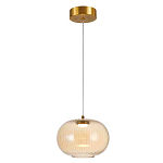 Подвесной светильник с янтарным рифленым стеклянным плафоном Ferm Living варинант исполнения - 1 | Loft Concept в Орле