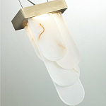 Подвесной светильник с белыми вертикальными элементами Alabaster Totem варинант исполнения - 11 | Loft Concept в Орле