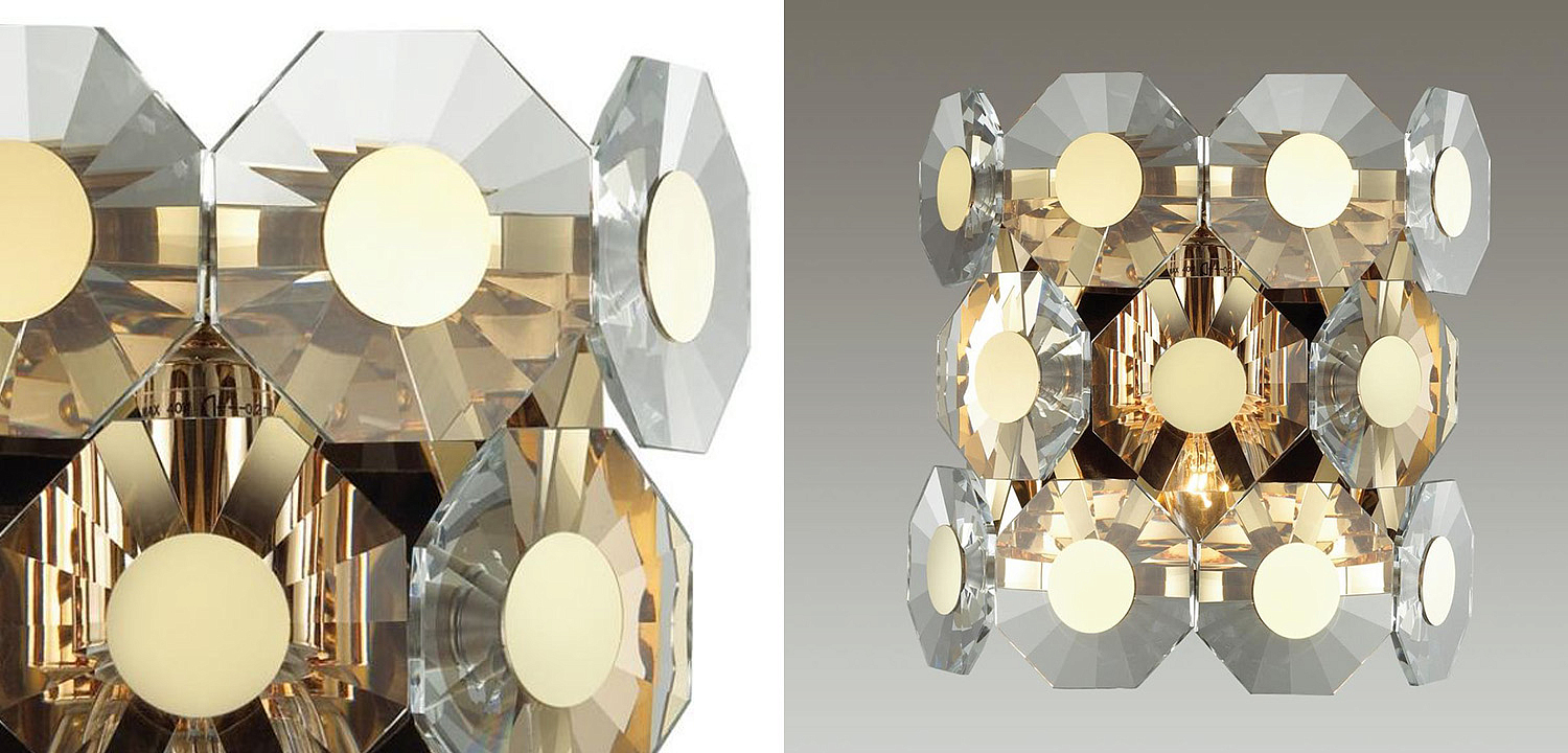 Бра Crystal Octagons Gold Бра Crystal Octagons Gold - Loft-Concept в Орле