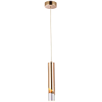 Подвесной светильник Metal Acrylic Tube Gold Hanging Lamp варинант исполнения - 2 | Loft Concept в Орле