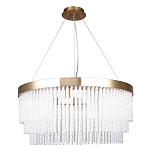 Люстра подвесная со стеклянными подвесками в виде перекрученных трубочек Nembus варинант исполнения - 1 | Loft Concept в Орле