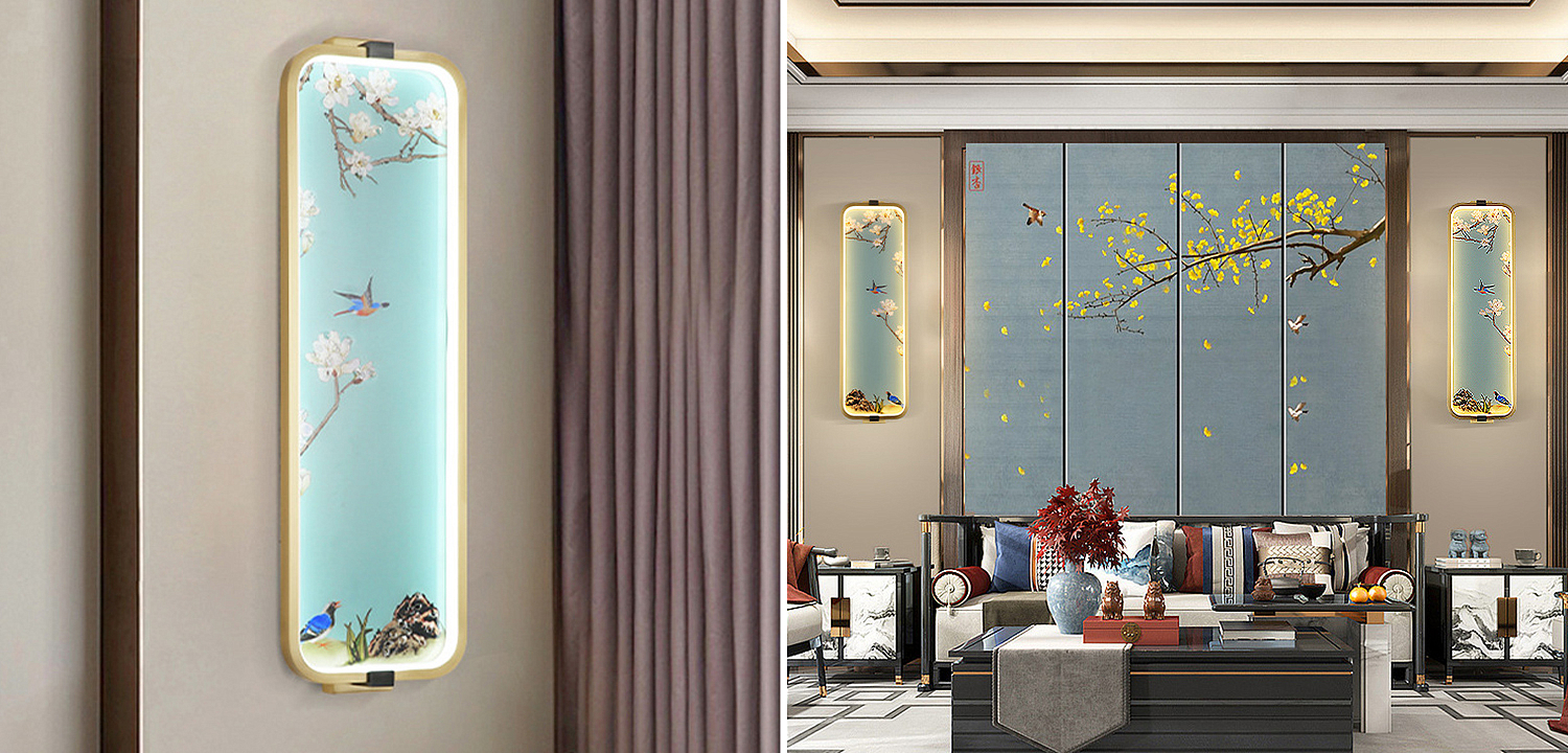 Бра Birds Oriental Scenes Wall Lamp Бра Birds Oriental Scenes Wall Lamp - Loft-Concept в Орле