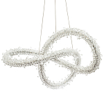 Фигурная люстра с хрустальным декором Gilbertine Crystal Curly Ring Chandelier варинант исполнения - 1 | Loft Concept в Орле
