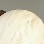 Настенно-потолочный светильник с плафоном в форме шара из алебастра Cryptocrystalline Stone варинант исполнения - 6 | Loft Concept в Орле