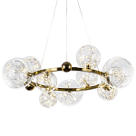 Дизайнерская кольцевая люстра с гирляндой внутри стеклянных плафонов Iona Garland Chandelier 9 варинант исполнения - 1 | Loft Concept в Орле
