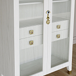 Дизайнерский шкаф витрина Elsa Dreams White с 4-мя ящиками варинант исполнения - 4 | Loft Concept в Орле