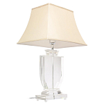 Настольная лампа хрустальная с бежевым абажуром Perfect варинант исполнения - 2 | Loft Concept в Орле