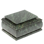 Шкатулка с зеркалом из натурального камня змеевик Stone Casket варинант исполнения - 1 | Loft Concept в Орле