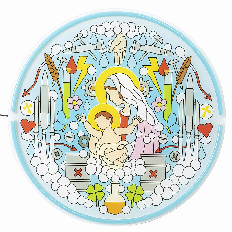 Бра Seletti Gospel Led Signs Virgin Mary Мульти Бра Seletti Gospel Led Signs Virgin Mary Мульти в Орле | Loft Concept
